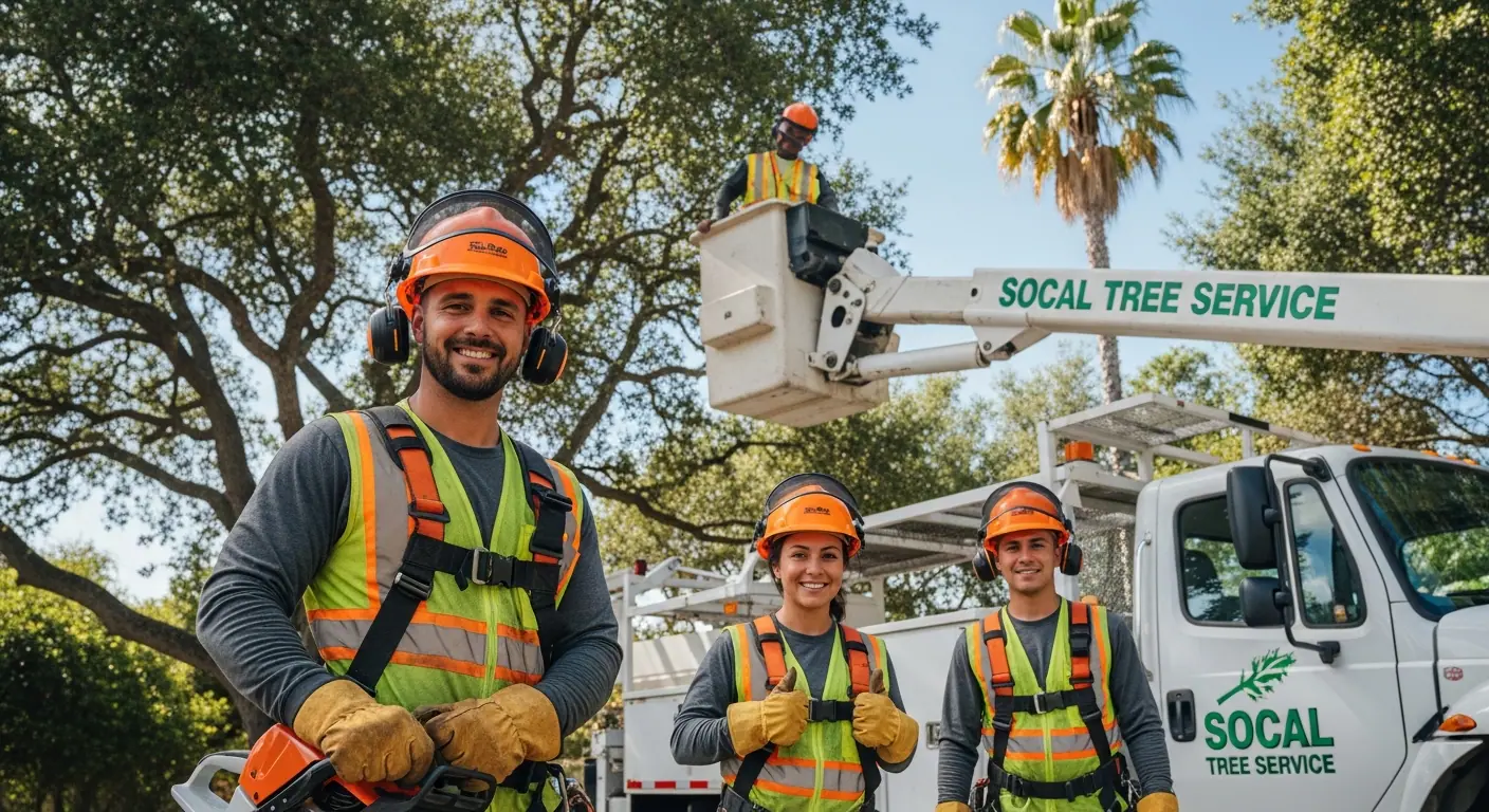 Giron Tree Life Service professional crew ready for tree trimming