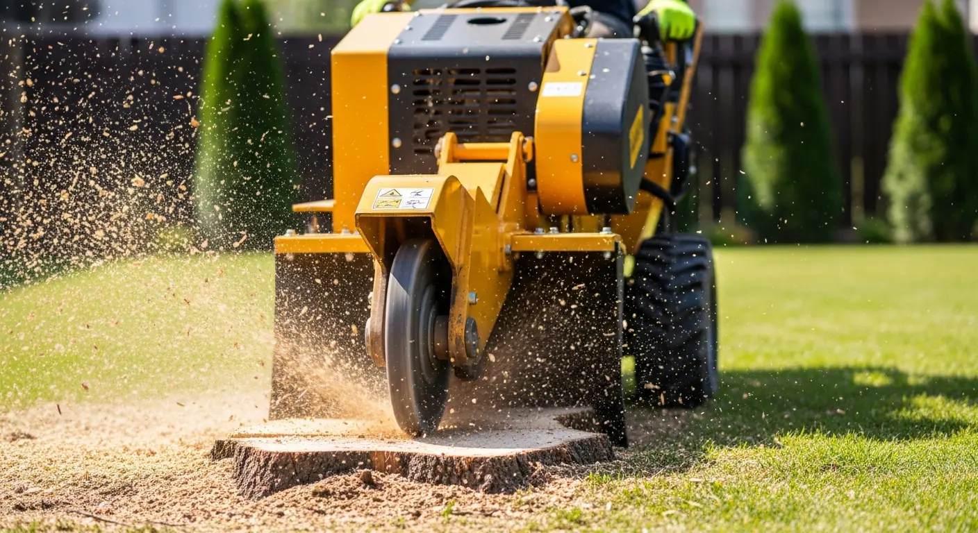 Professional stump grinding service